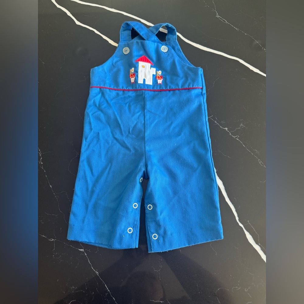 Vintage Blue Kids‎ Overalls With Shirt